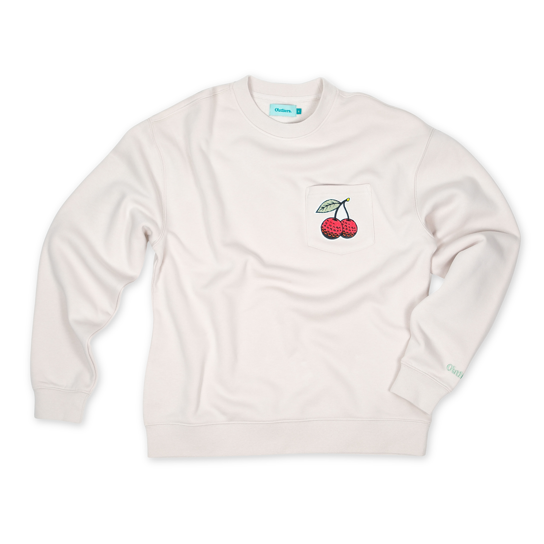 Cherries Pocket Patch Crewneck