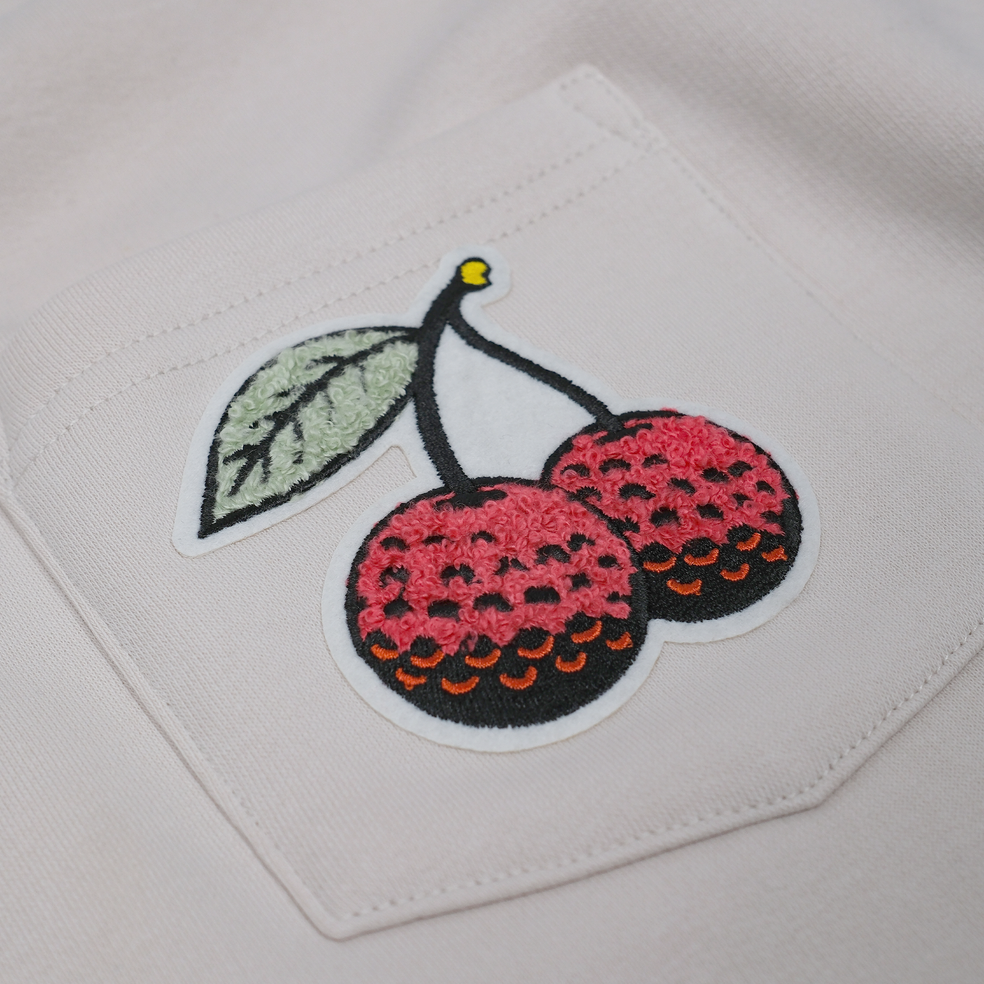 Cherries Pocket Patch Crewneck