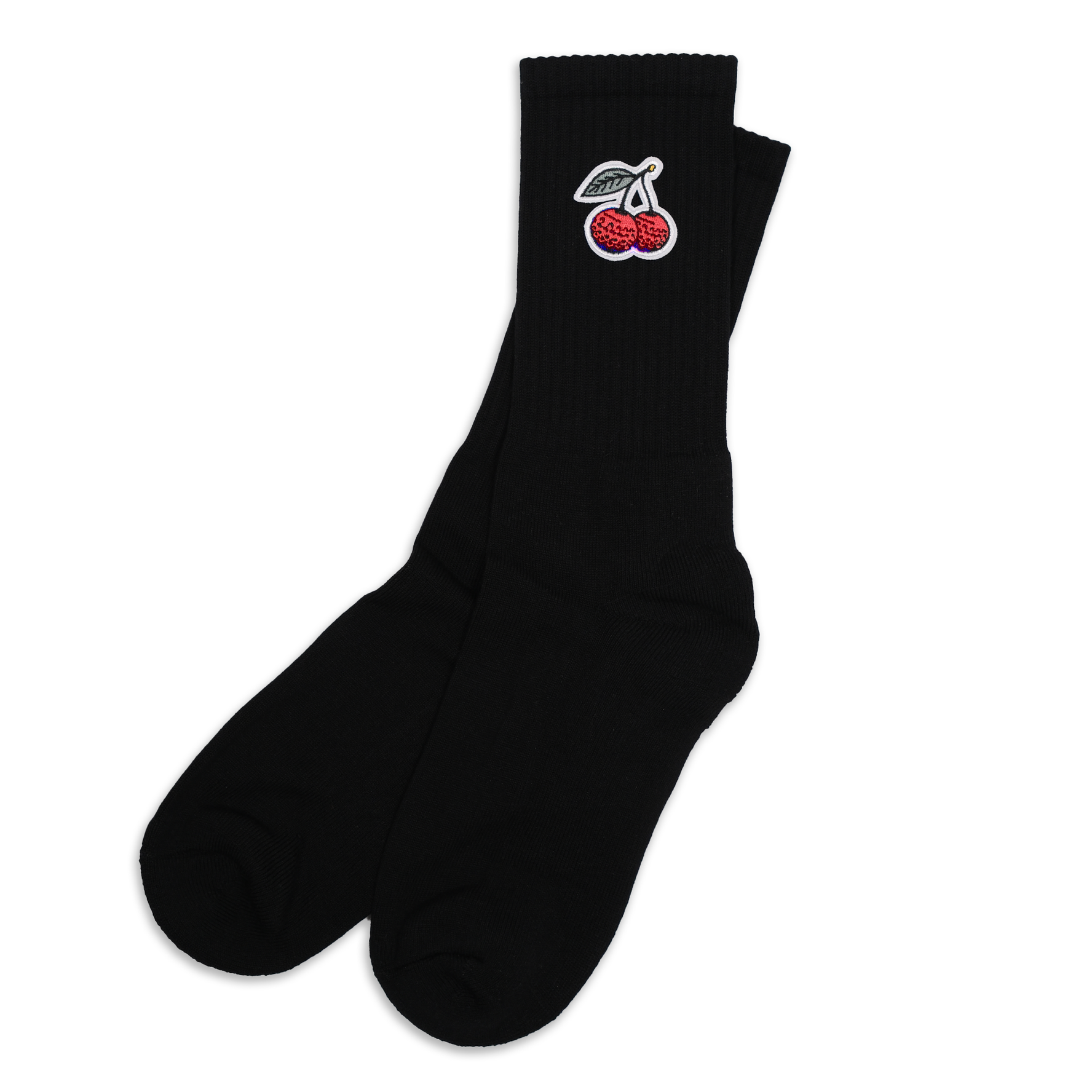Cherries Sock - Black