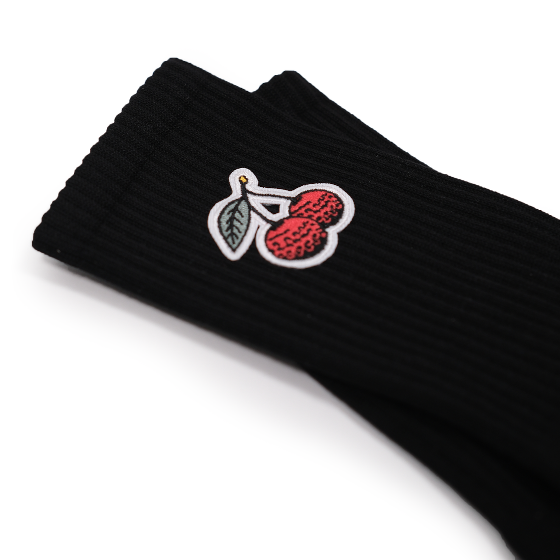 Cherries Sock - Black