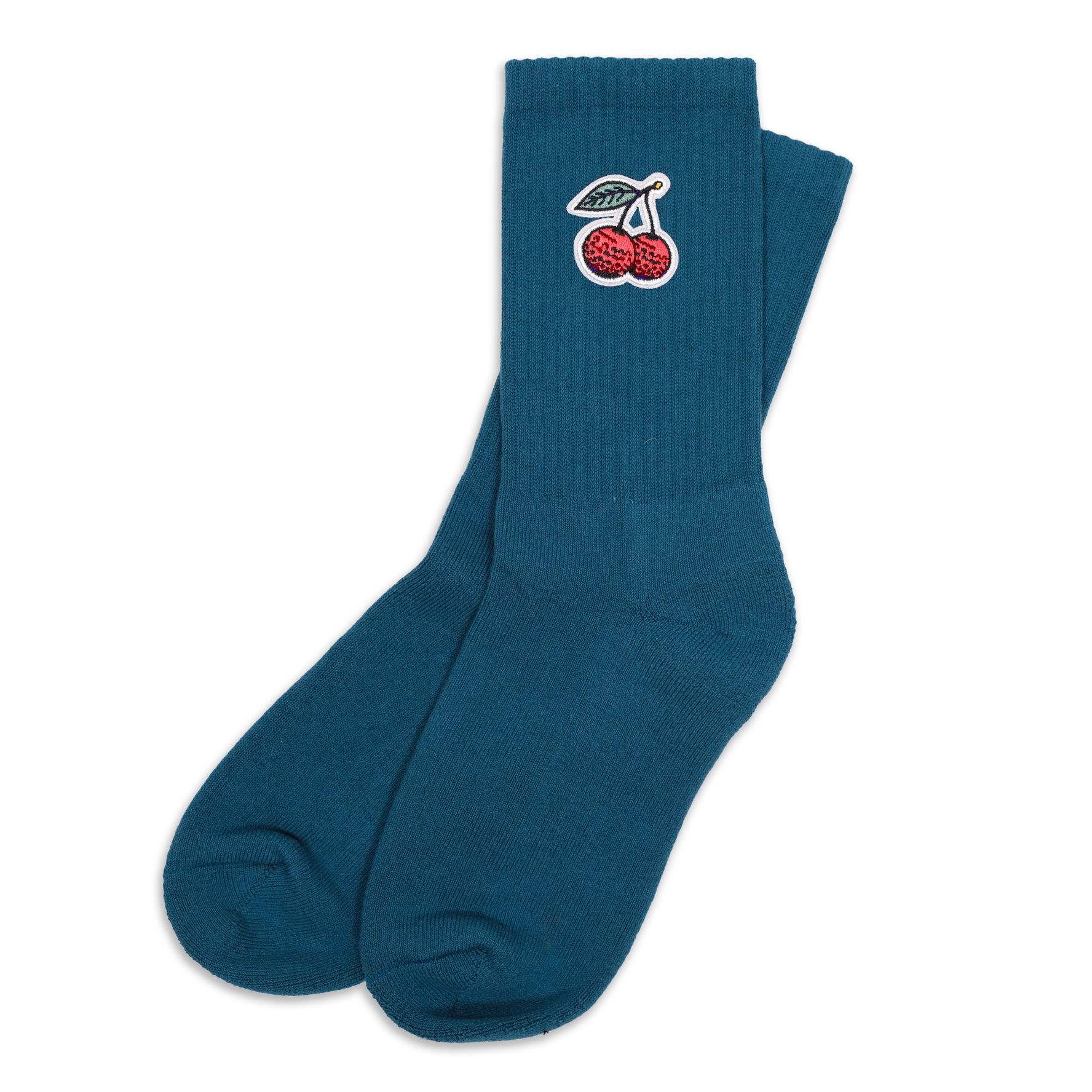 Cherries Sock - Teal