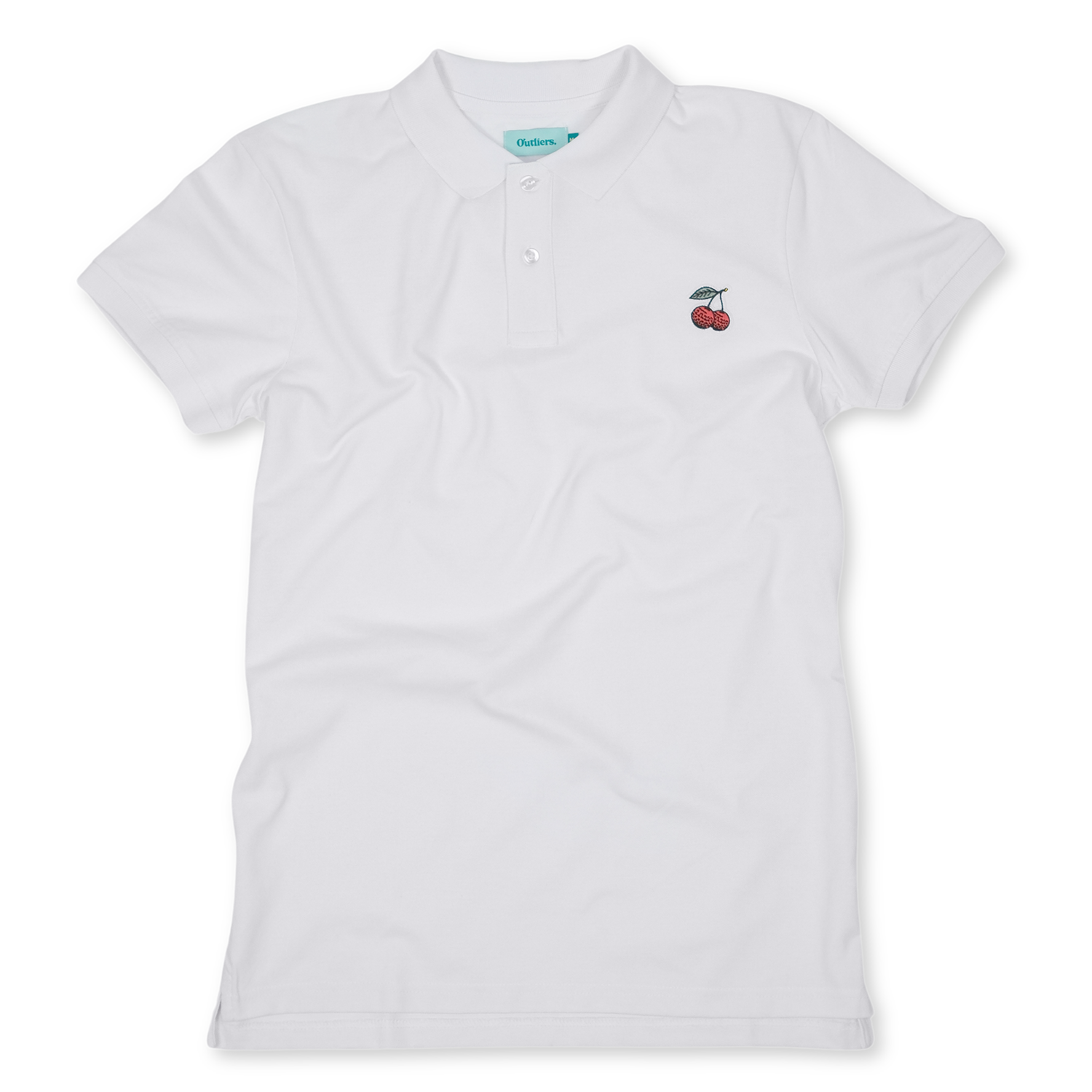 Outliers Cherries Polo White