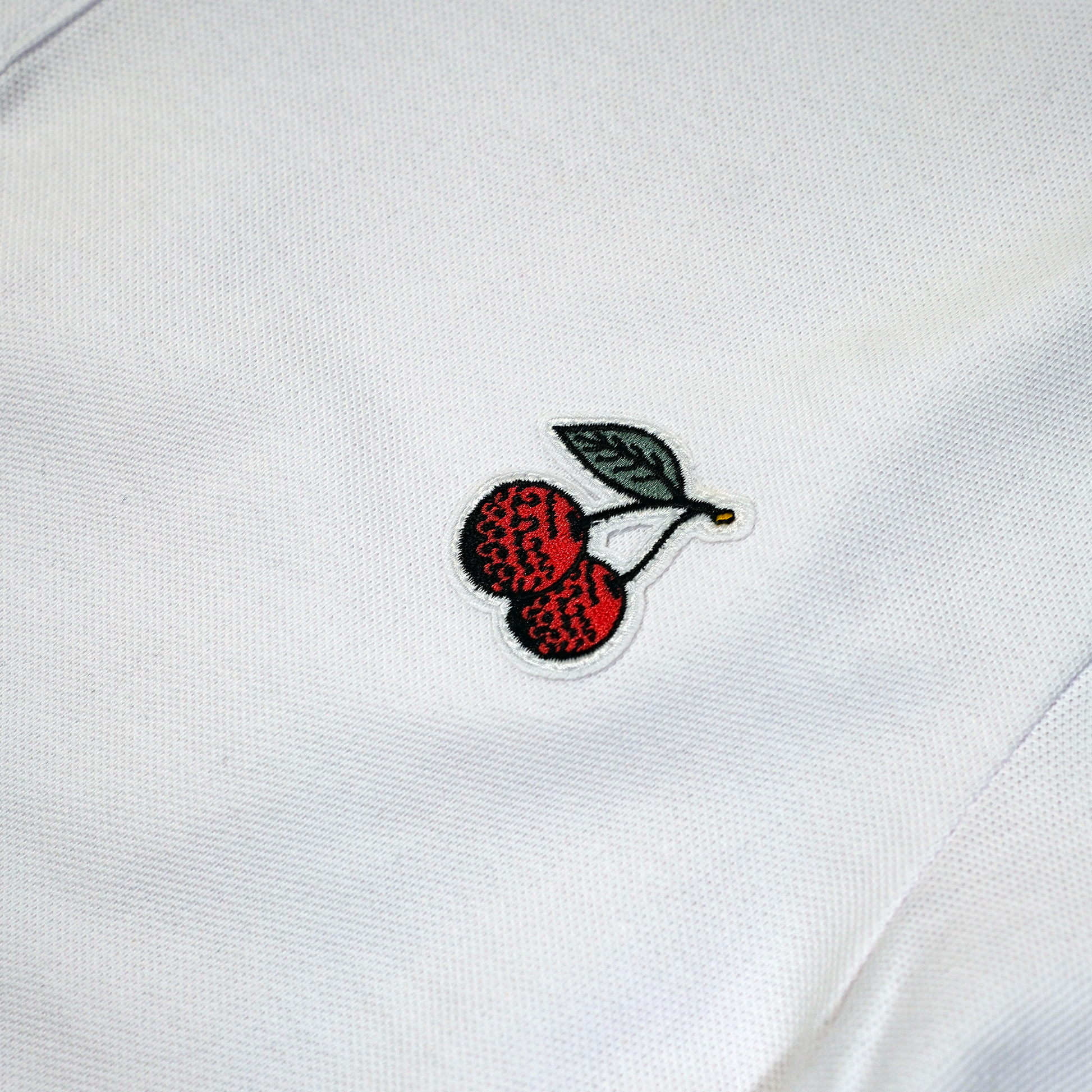 Outliers Cherries Polo White
