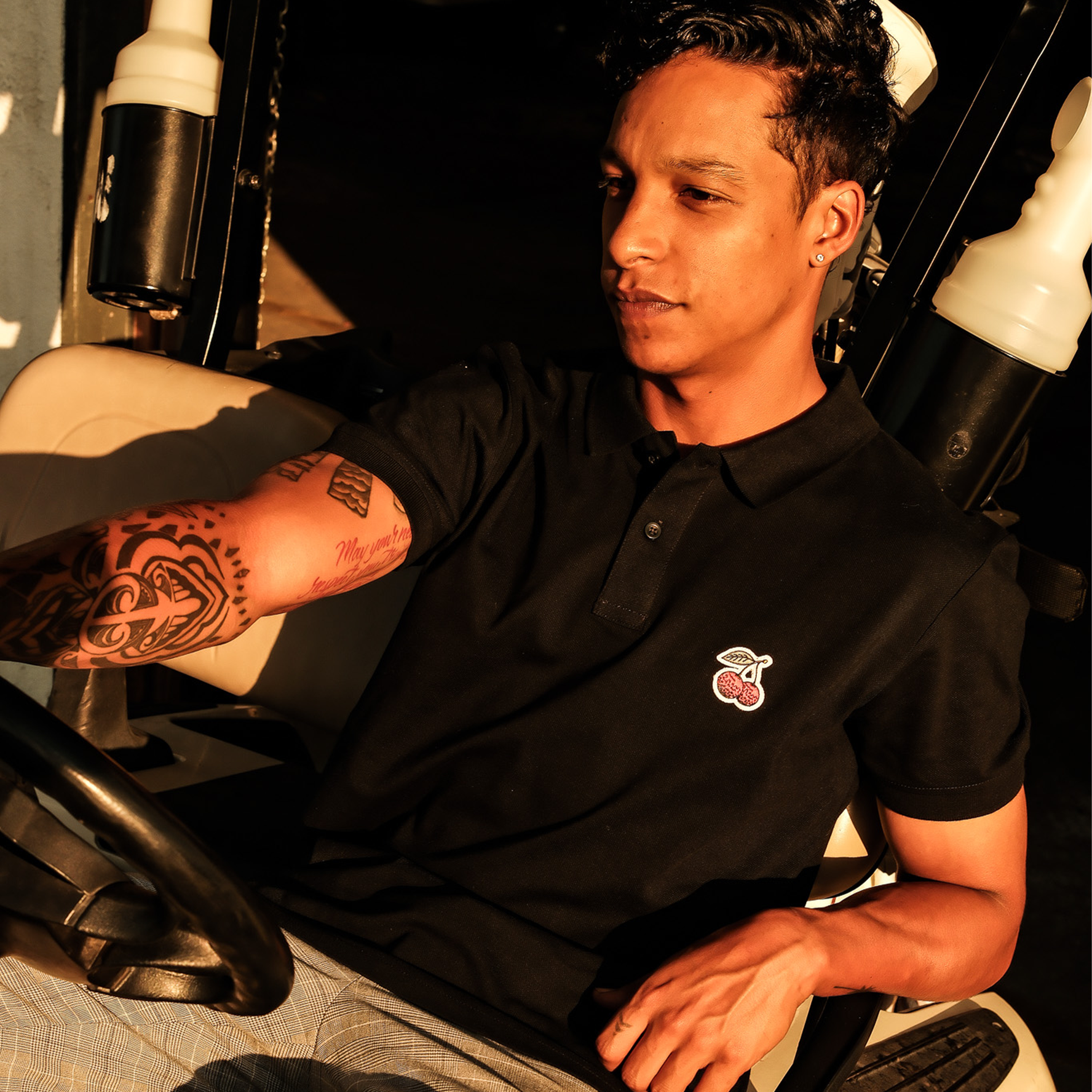 Cherries Polo - Black