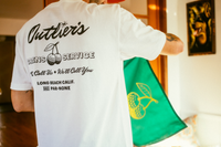 outliers golf tees banner