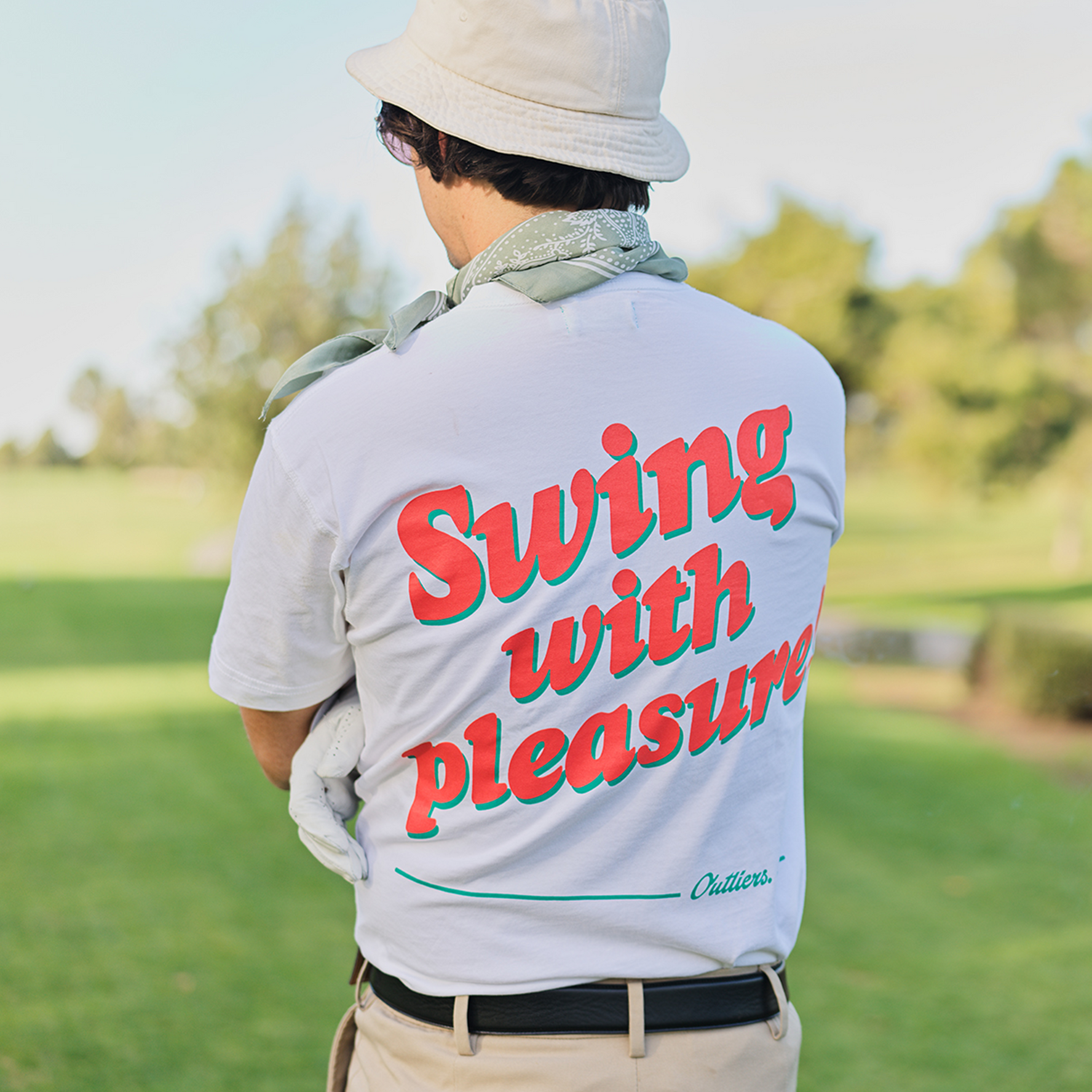 Outliers Golf Swing With Pleasure Capsule Collection Tee